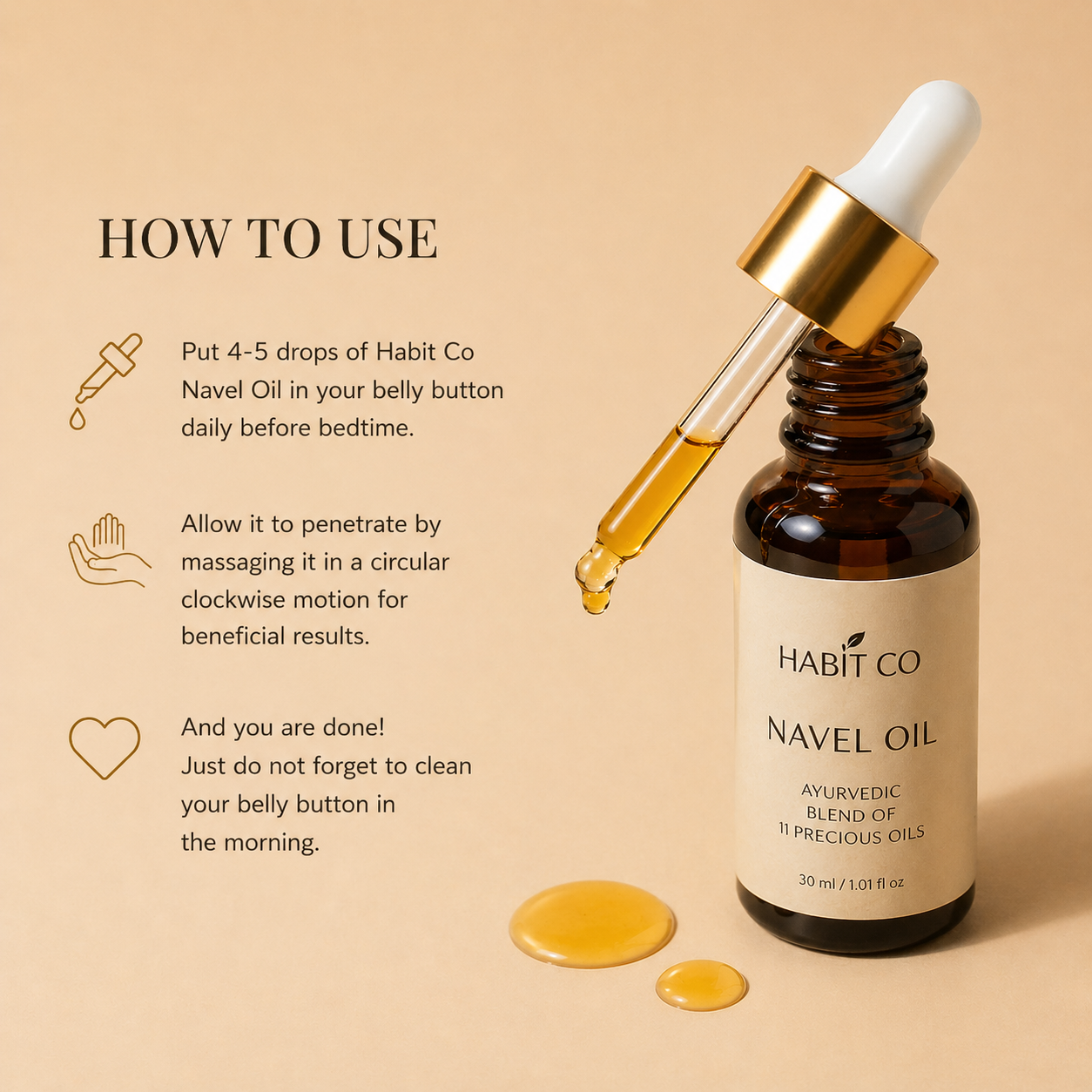 Habit Co | Belly Button Oil ( Nabhi Oil )