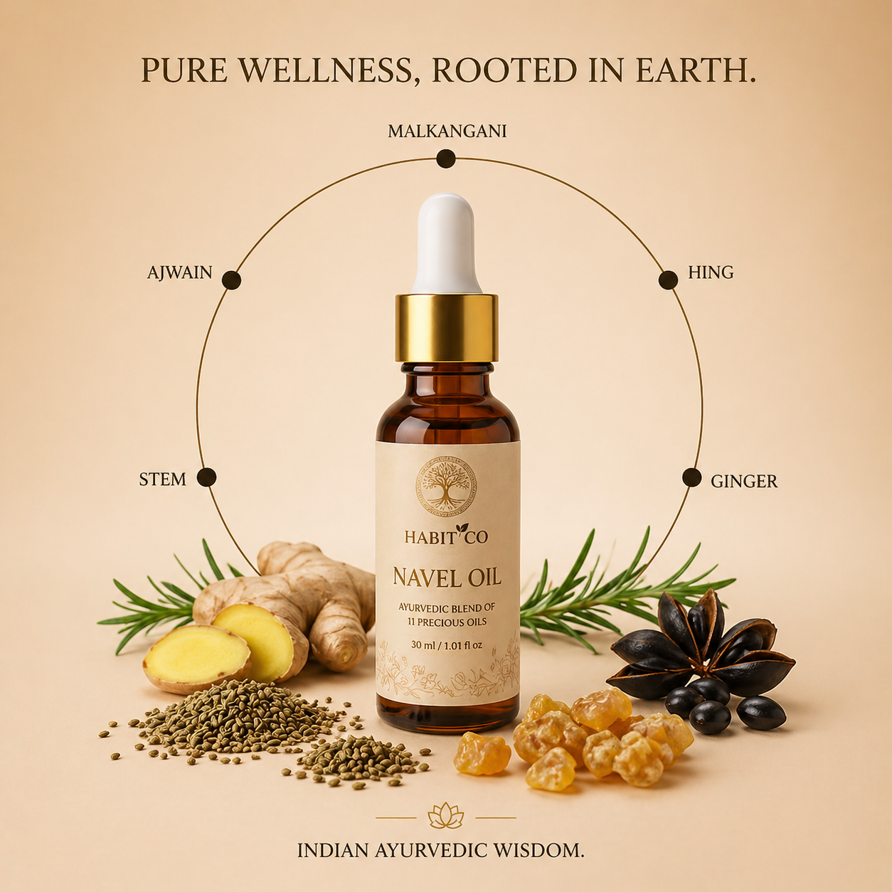 Habit Co | Belly Button Oil ( Nabhi Oil )