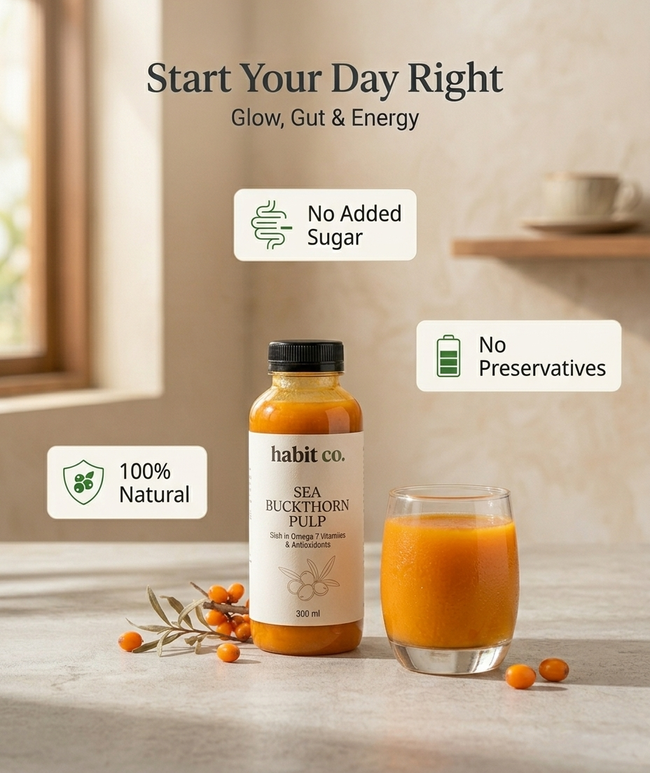 Sea Buckthorn Pulp for Glow, Gut Health & Natural Energy
