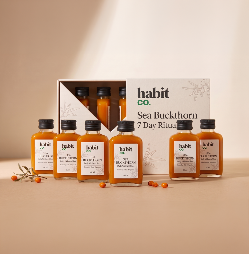 Sea Buckthorn Daily Wellness Shot for Skin, Immunity & Gut Health
